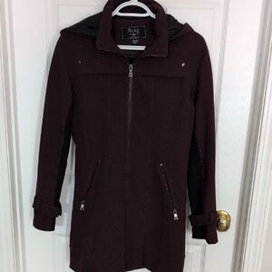 Women's Dark Burgundy Trench Coat